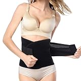 Healthcom Waist Trainer for Women Weight Loss Belts-Adjustable Slimming Lumbar Body Shaper Wrapper Tummy Trimmer Band Abdomen Binder(Size M)
