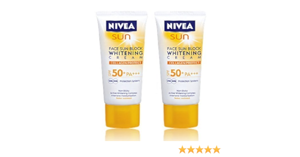 nivea face sunblock whitening cream