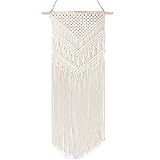 Anglink Macrame Wall Hanging Boho Bohemian Chic Geometric Wall Decor Art Tapestry Decorations for Dorm Apartment Room, Woven Wall Hanging