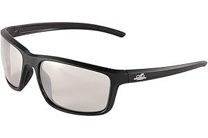 Bullhead Safety Eyewear Pompano Glasses - Anti-Fog, Lightweight, Impact/Scratch Resistant, UV Blocking Indoor/Outdoor Sunglasses for Cycling, Fishing, Driving, Matte Black