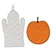 DII Halloween Cooking & Baking Collection Kitchen Accessories, Potholder & Oven Mitt Set, Ghost & Pumpkin, 2 Piece