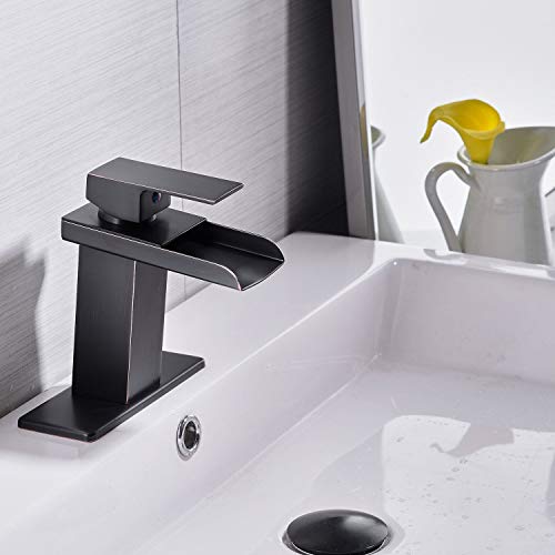 Homevacious Bathroom Faucet Oil Rubbed Bronze Single Handle Bath Vanity