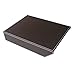 KINGFOM Letter Tray, PU Leather Paper Organizer Tray for Desk, Paper Organizer Storage Holder for Office Home or School A4 Size Brown