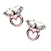 STOBOK 2pcs diamond ring balloons ring shape foil balloons romantic wedding bridal shower anniversary engagement party decoration - large size (rose gold)