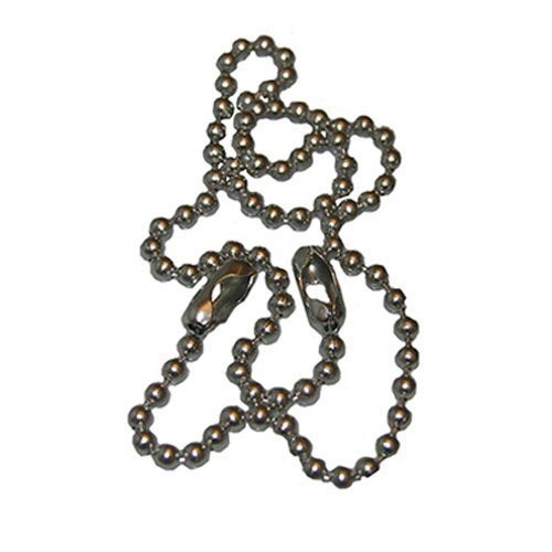 LASCO 02-3453 Chrome Bead Chain with Ring and Coupling for Stoppers, 15-Inch Long