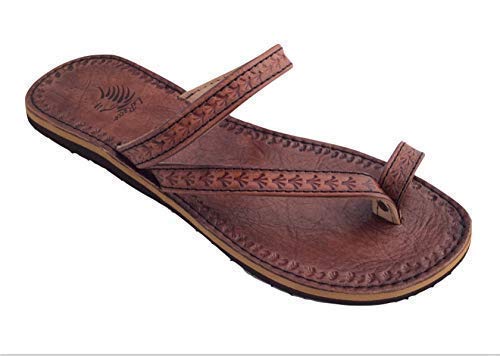 LaRocco Ledersandalen Zehenring Zehentrenner Zehenschlaufe Echtleder Sandalen 25.