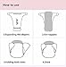 Ohbabyka Baby Training Pants,Baby Diapers Waterproof Pants 3PCS Pack (All)