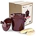 TSM Products Polish Fermenting Crock with Stone Weights, 5 L, Burnt Sienna