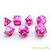 Bescon 6X7 42pcs Polyhedral Dice Set-6 Unique Two-Tone Gemini Polyhedral 7-Die Sets with Pouches for Dungeons and Dragons DND RPG MTG Dice Set of 7 d4 d6 d8 d10 d12 d20 d%