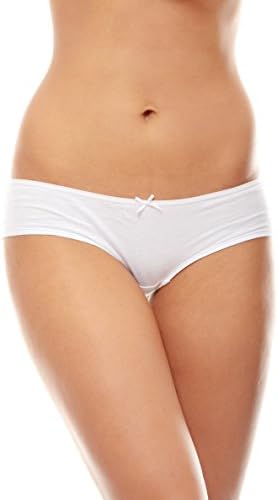 Bamboo Women's Underwear Set (Longer) - X-Small - 3 Color Pack (White, Ecru, Black)