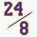 WillettaStore Kobe 24/8 Alt Stickers (3 Pcs/Pack)