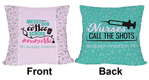 YouCustomizeIt Nursing Quotes Outdoor Pillow - 18" (Personalized)