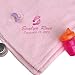 GiftsForYouNow Baby Girl Personalized Blanket, Embroidered Faux Minx Fabric, 30