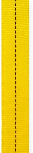 Tubular Webbing 1 inch x 10 yards Yellow, UIAA Certified, Made in USA