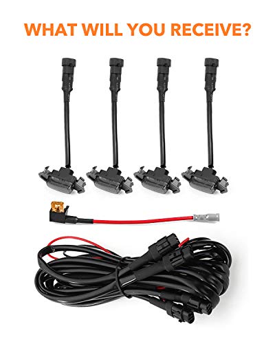 4 Grille+Lights+Harness+Toyota+Tacoma