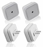 LED Night Light [2016 New Version], TedGem® Plug in LED Night Light Lamp with Sensor, White, Pack of 4