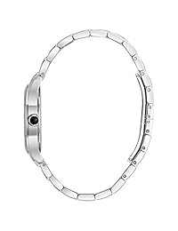 Bulova Reloj de acero inoxidable de cuarzo Casual para Mujer, color: plateado (Modelo: 96p182)