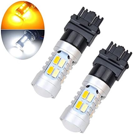 PESIC 2x 3157 Dual-Color Switchback 20-SMD-5730 LED Bulbs Turn Signal light Bulb