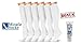 Miracle Socks Compression Socks - 6 Pair - White - Unisex S/M PlusBonus Free 4 oz. Miracle Heel Cream