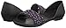 crocs Women's Lina Embellished Dorsay Flat Sandal, Black/Multi, 8 M US