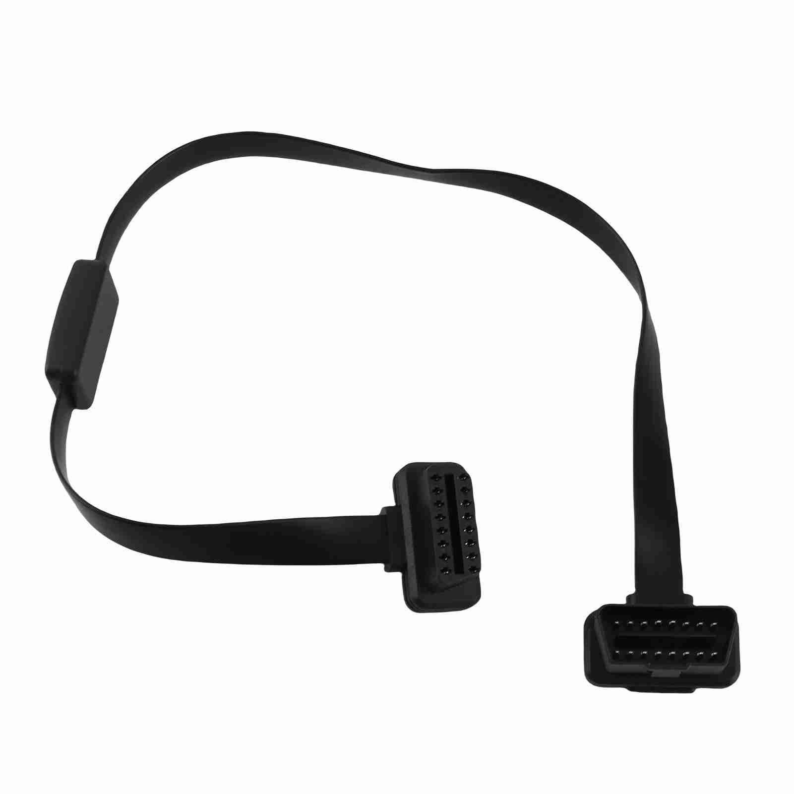 Keenso Car OBD2 Extension Cable, Universal 16 Pin 60cm Male to Female Adapter With Switch, OBD2 Diagnostic Connector for Vehicle Repair, Fault Diagnosis, and Data Logging