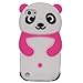 iPod Touch 5 Case,iPod Touch 6 Case - Tsmine Cute Cartoon 3D Panda Soft Silicone Back Washable Cover Shockproof Protective Skin for Apple iPod Touch 5th 6th Generation, Rose Pink