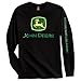 John Deere Black Long Sleeve Shirt