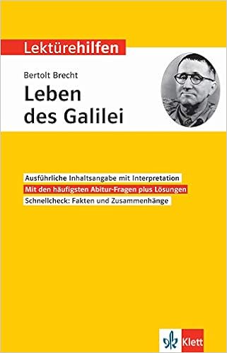 Klett Lekturehilfen Bertolt Brecht Leben Des Galilei Interpretationshilfe Fur Oberstufe Und Abitur Amazon De Brecht Bertolt Bucher