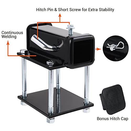 Ohuhu Bolton RV Bumper Hitch Receiver Adapter Fits 44.5" Beam, 2