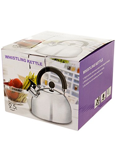 bulk buys OD870 Whistling Stainless Steel Tea Kettle, Regular