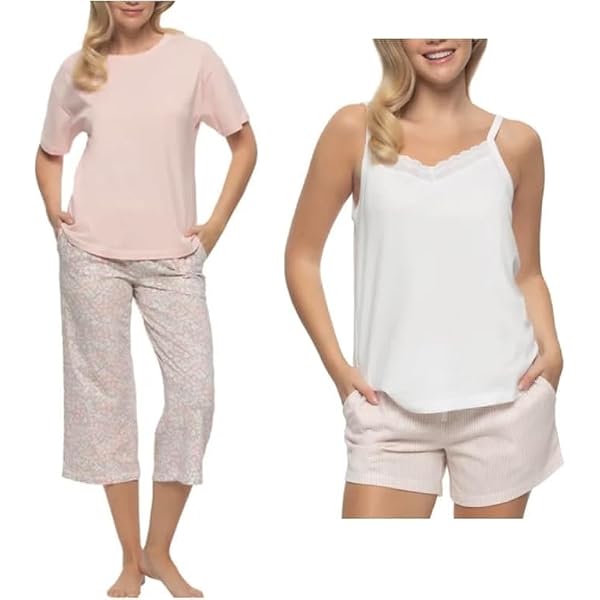 felina cotton modal sleep dress 2 pack Felina | Cotton Modal Sleep Dress | 2-Pack (Sea Fog Black, X-Large)