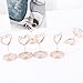 JANOU Mini Heart Shape Place Card Memo Holder Picture Stand Note Clip for Wedding Party Decoration Pack 10pcs (Rose Gold)