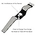 Compatiable with Fitbit Surge Watchband, Shyshining Double Color Silicone Rubber Band Protective Cover with Strap Sports Case Frame for Fitbit Surge Fitness Smart Watch (Black-Gray)