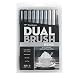 Tombow 56171 Dual Brush Pen Art Markers, Grayscale, 10-Pack. Blendable, Brush and Fine Tip Markers primary