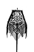 Heritage Lace Gothic Black Lace Halloween Gala 4 Way, Mantle Scarf, Lampshade Topper, Window