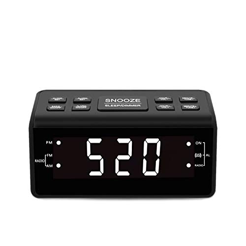 Clock Radio, Digital AM FM Alarm Clock Radio for Bedroom Guestroom or Livingroom - Thumbnail 5