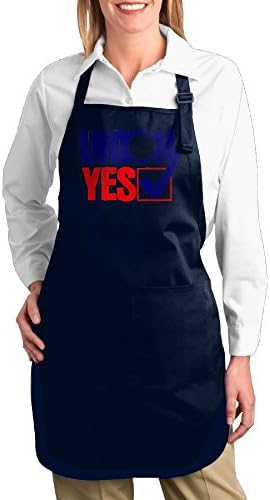 Union Yes Sign Aprons With Pockets Navy