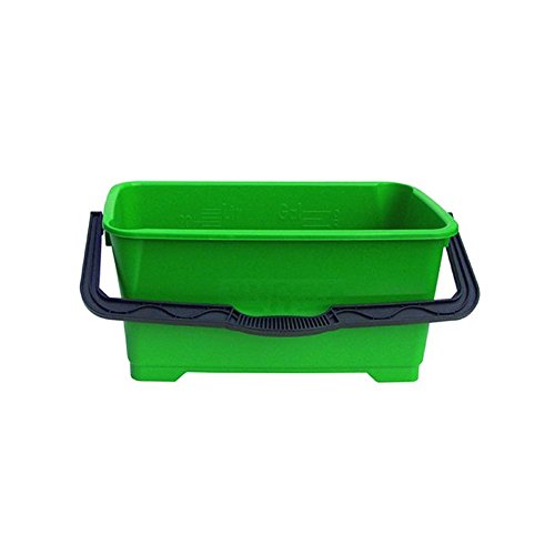 Unger Pro Bucket, 6Gal, Plastic, Green, Case of 2