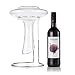 Wine Castle Decanter Stand - Fits Most Large Decanters - Beautiful Stainless Steel with Rubber Coating to Protect Glass