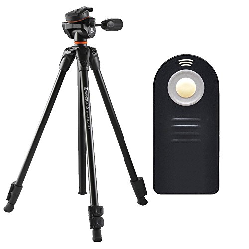 Vanguard Espod CX 203AP Aluminum Tripod w. Pan Head + Shutter Remote for Nikon, Olympus, Pentax DSLRs
