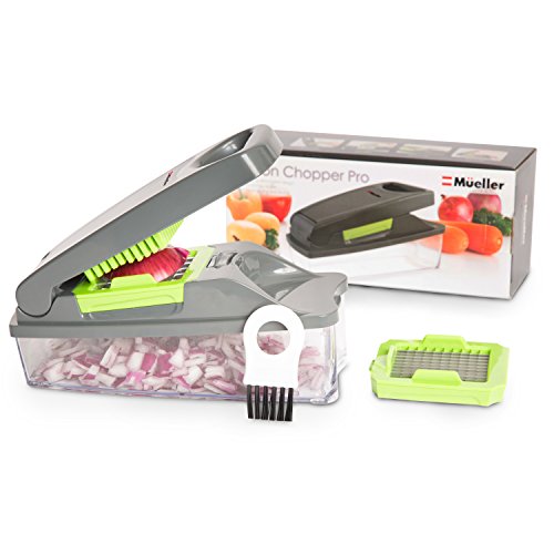 Onion Chopper Pro Vegetable Chopper by Mueller - Strongest - NO MORE TEARS 30% Heavier Duty Multi Vegetable-Fruit-Cheese-Onion Chopper-Dicer-Kitchen Cutter Home & Kitchen, Kitchen & Dining, Kitchen Utensils & Gadgets, Seasoning & Spice Tools, Choppers & Mincers, Choppers