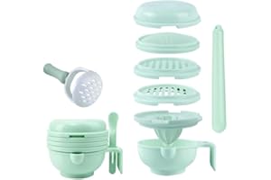 Food Processors, Baby Food Grinder Food Masher Maker Portable Baby Feeder Food Processor Smasher Serve Bowl Vegetables Fruit 