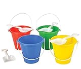 Neliblu Beach Sand Pails With Shovels Pool Party Toys 5.5
