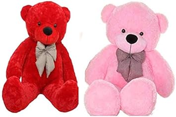 red and pink teddy bear