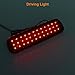 Paision One Pair Red Lens SMD LED Rear Bumper Reflector Fog Brake Stop Light for Land Cruiser Lexus Lx470