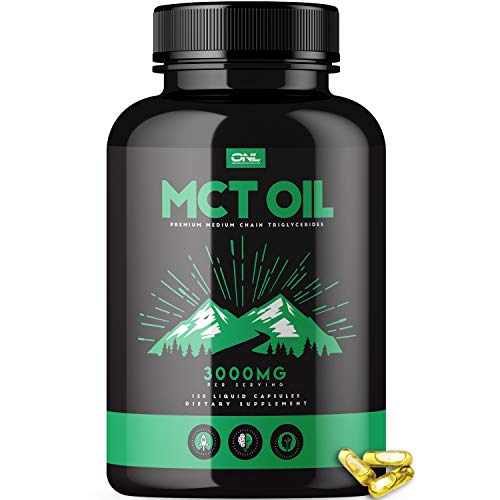 MCT Oil Capsules 3000MG - (120 Capsules) Brain & Body Fuel, Ketosis, Boost Energy & Metabolism, Enhance Cognitive Function - Best Premium Keto MCT Oil Pills for Men & Women MCT Oil Capsules 3000MG - (120 Capsules) Brain & Body Fuel, Ketosis, Boost Energy & Metabolism, Enhance Cognitive Function - Best Premium Keto MCT Oil Pills for Men & Women