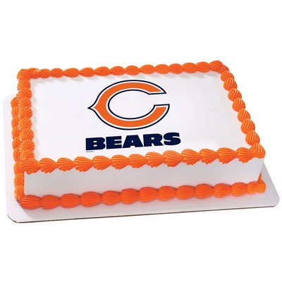 Chicago Bears Licensed Edible Cake Topper #4492