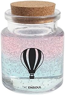 THE ENSOUL Gel Diffuser- Illust Glass + Refill Fragrance + Non-slip Pad, Pink Cloud