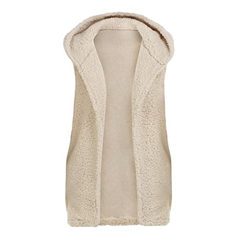 image for Tsmile Womens Vest Coat Fashion Winter Warm Faux Fur Hoodie Outwear Ca