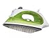 Sunbeam Simple Press 1100 Watt Compact Anti-Drip Non-Stick Soleplate Iron with Timed Auto-Off System, White/Green, GCSBBV-395-000